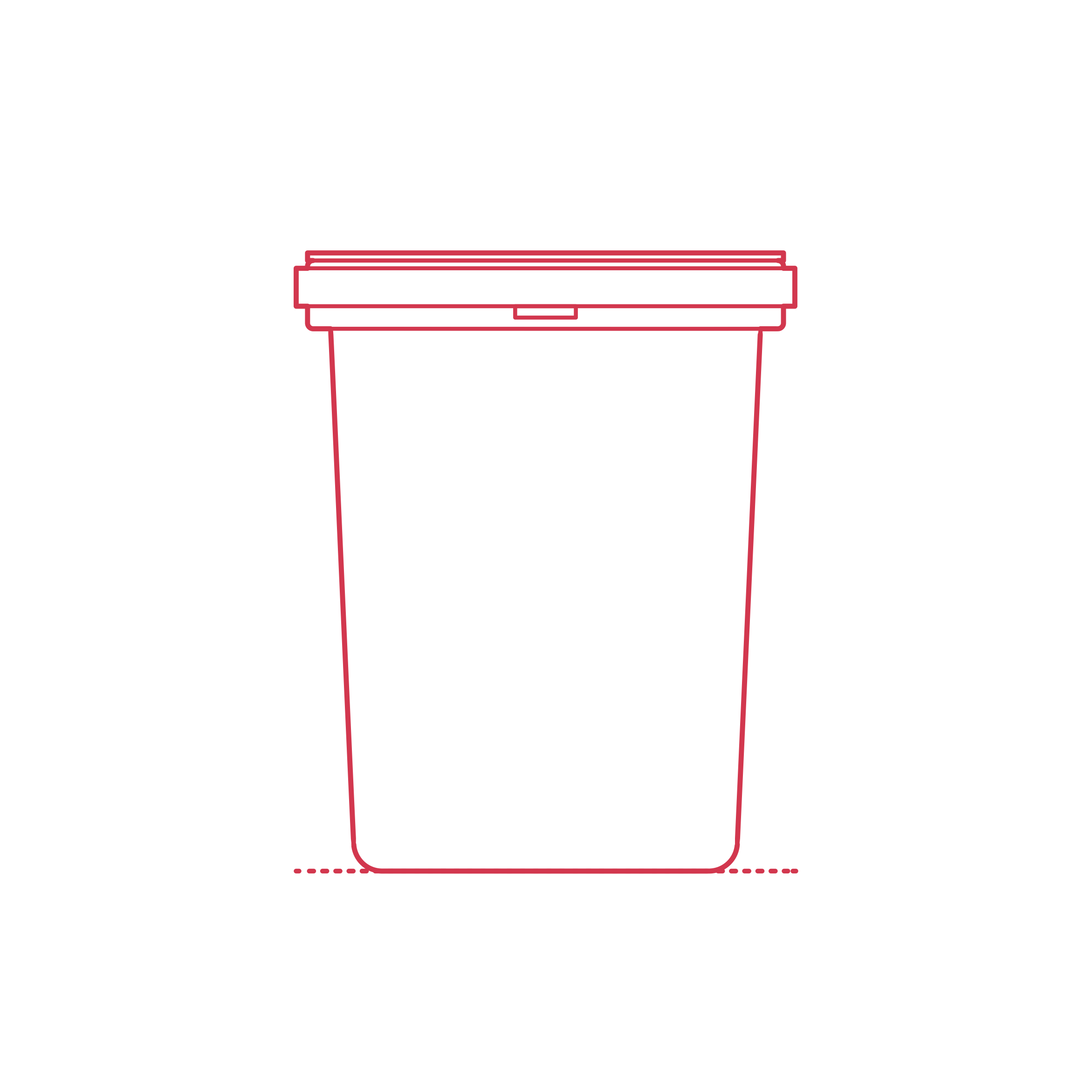Objects Kitchen Trash Cans Ikea Hallbar Bin Small Contour Svg Vector Free Vectors